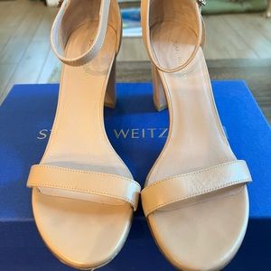 Nude Stuart Weitzman heels. Generously worn and super comfy.